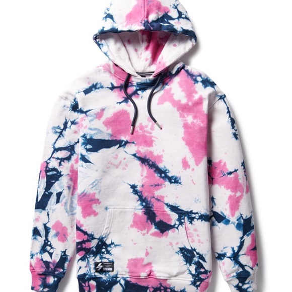 Superdry Unisex Tie Dye Hoodie M/L - Picture 4 of 5